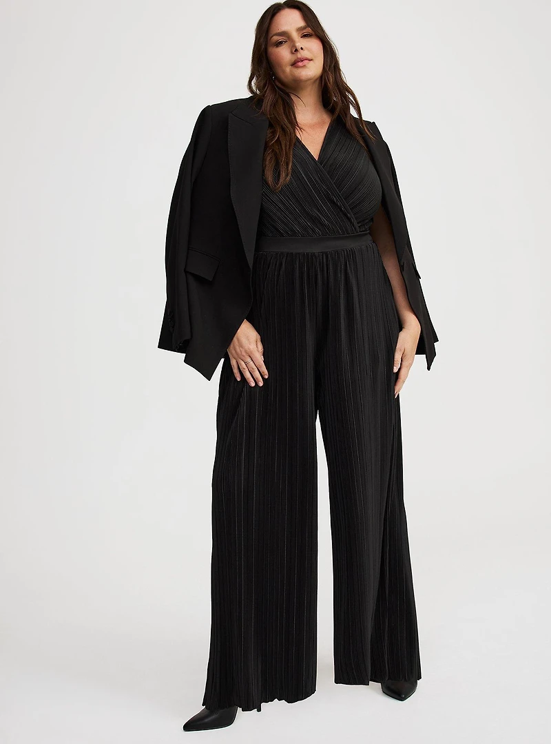 Surplice Tie Back Jumpsuit