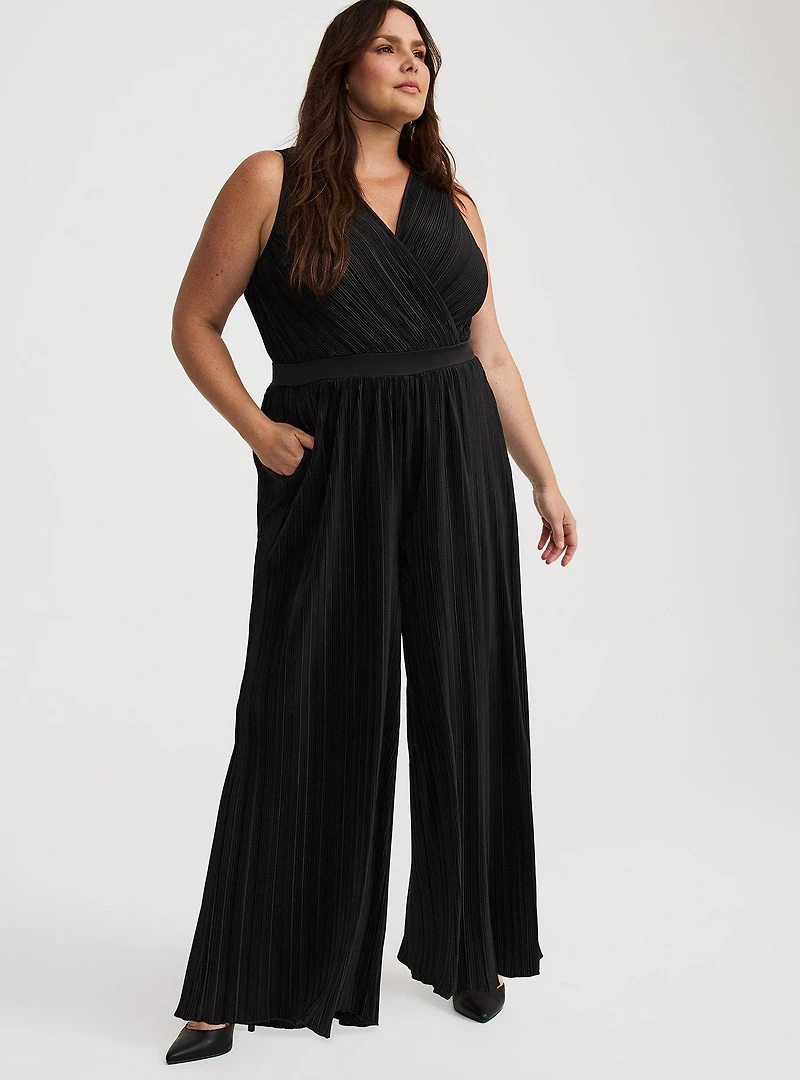 Surplice Tie Back Jumpsuit