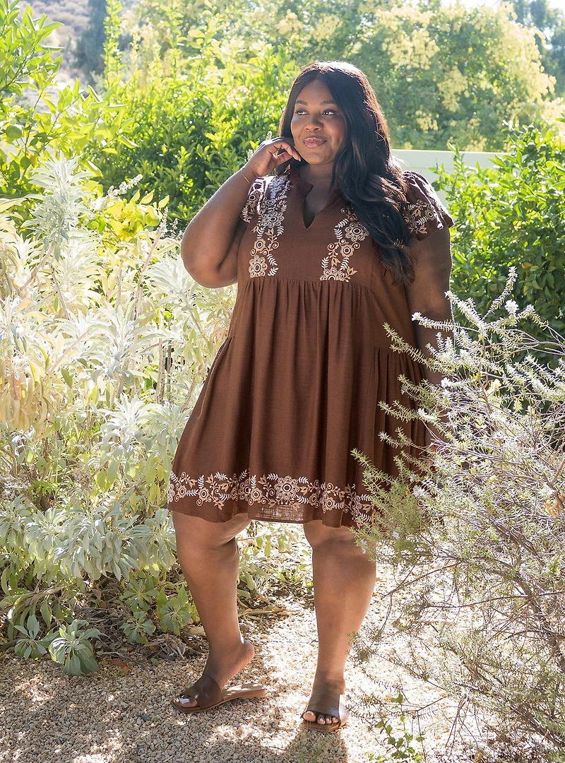 Belle Isle Flutter Trapeze Mini Dress
