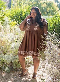 Belle Isle Flutter Trapeze Mini Dress