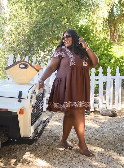 Belle Isle Flutter Trapeze Mini Dress