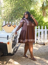 Belle Isle Flutter Trapeze Mini Dress
