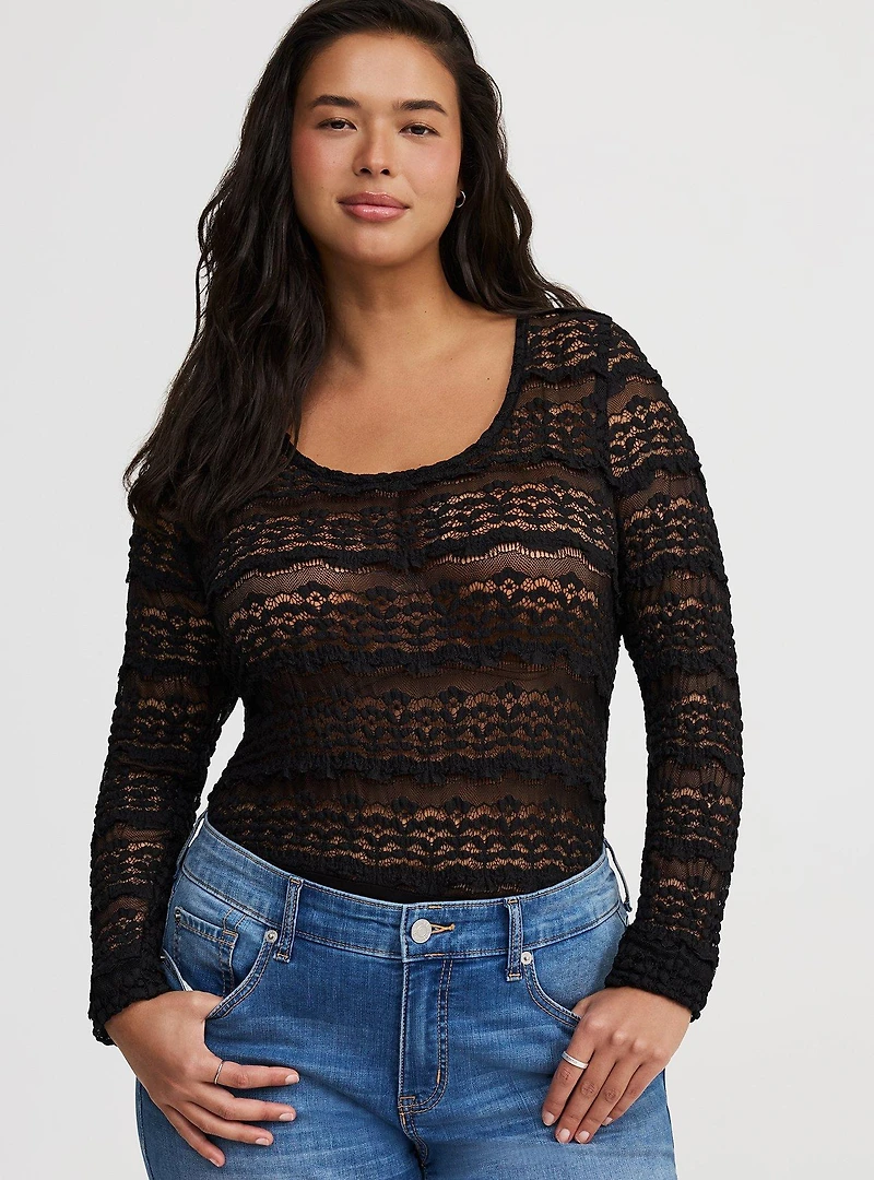 Lace Scoop Bodysuit