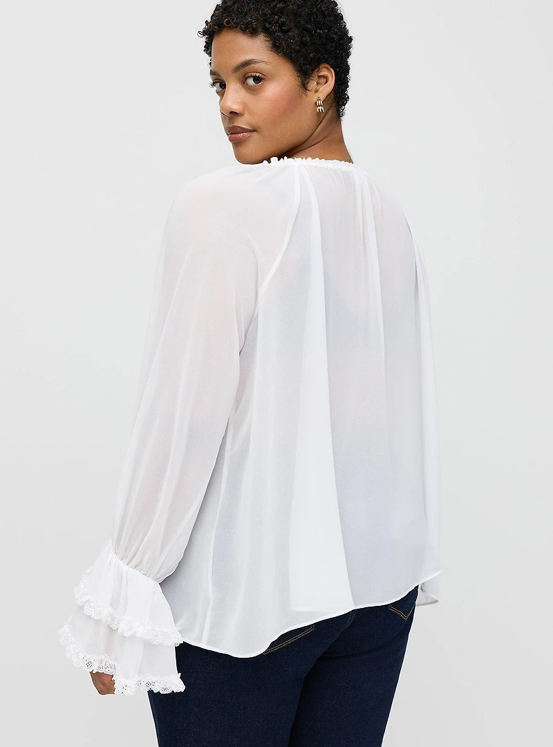 Studio Romantic Ruffle Blouse