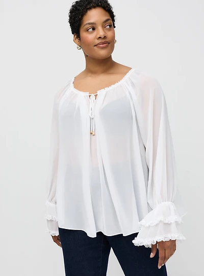 Studio Romantic Ruffle Blouse