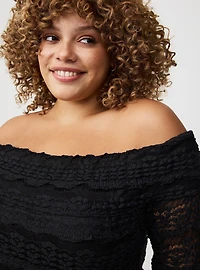 Off-Shoulder Lace Top