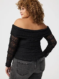 Off-Shoulder Lace Top