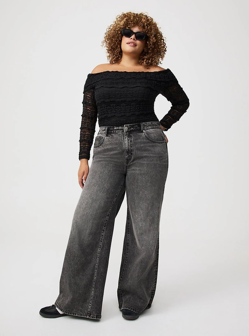 Off-Shoulder Lace Top