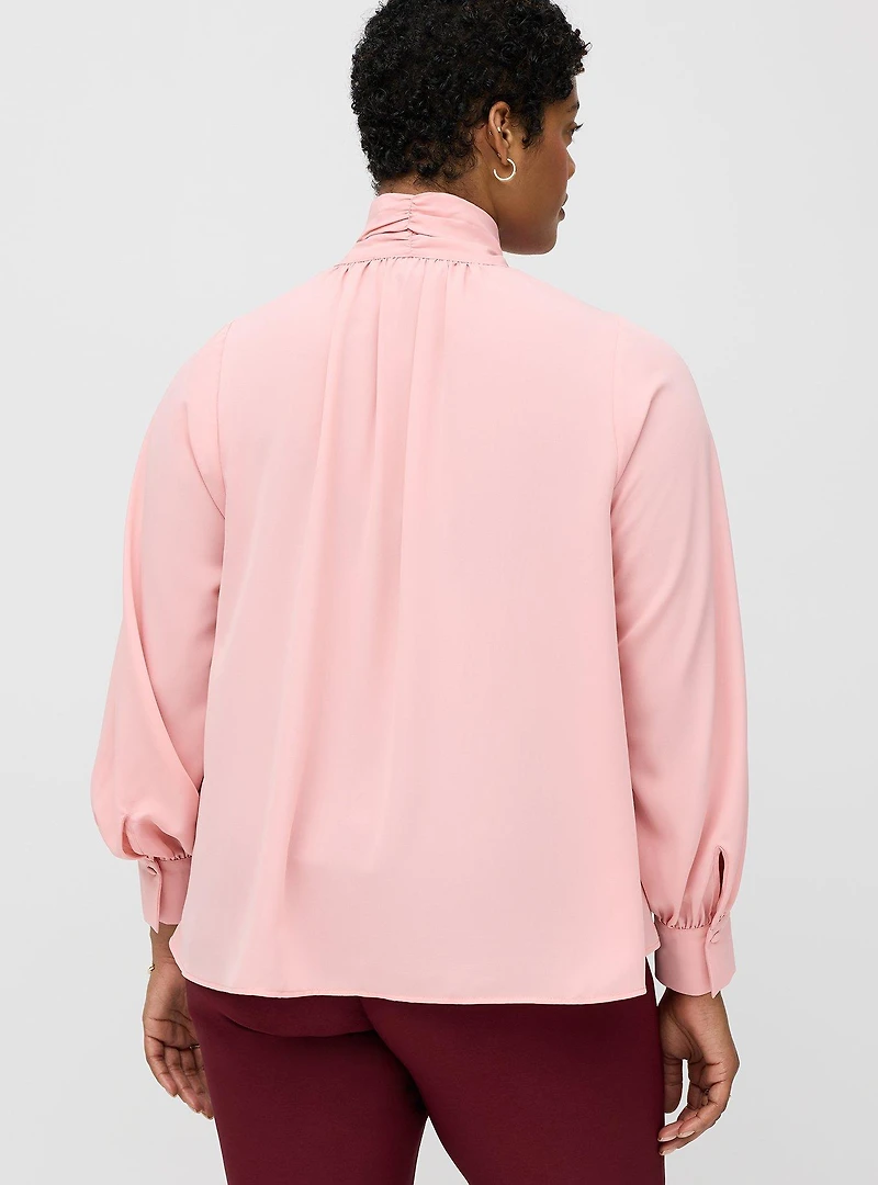 Studio Tie Bow Drapey Blouse