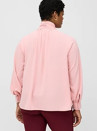 Studio Tie Bow Drapey Blouse