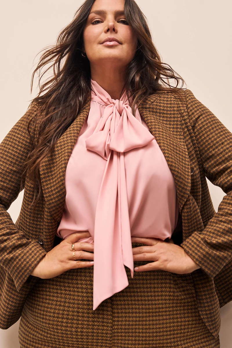 Studio Tie Bow Drapey Blouse