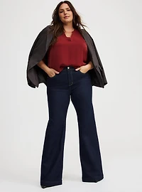 Harper Crepe de Chine Blouson Blouse