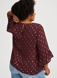 Abbey Georgette Ruffle Top
