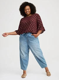 Abbey Georgette Ruffle Top