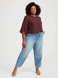 Abbey Georgette Ruffle Top