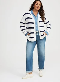 Long-Sleeve Open-Front Cardigan