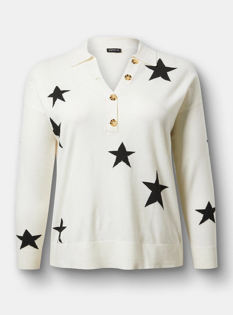 Luxe Cozy Collared Pullover