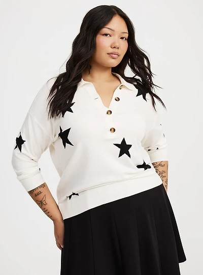 Luxe Cozy Collared Pullover