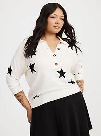 Luxe Cozy Collared Pullover
