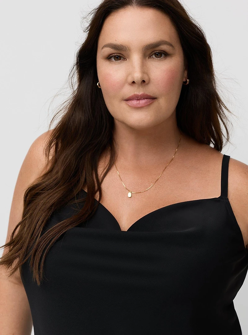 Studio Crepe de Chine Cowl Neck Cami