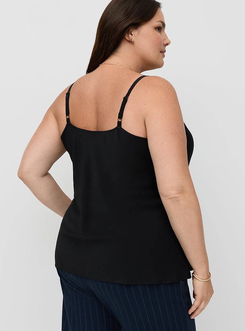 Studio Crepe de Chine Cowl Neck Cami
