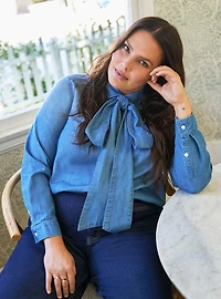 Belle Isle Bow Button-Up