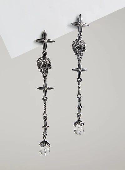 Skull Linear Earring