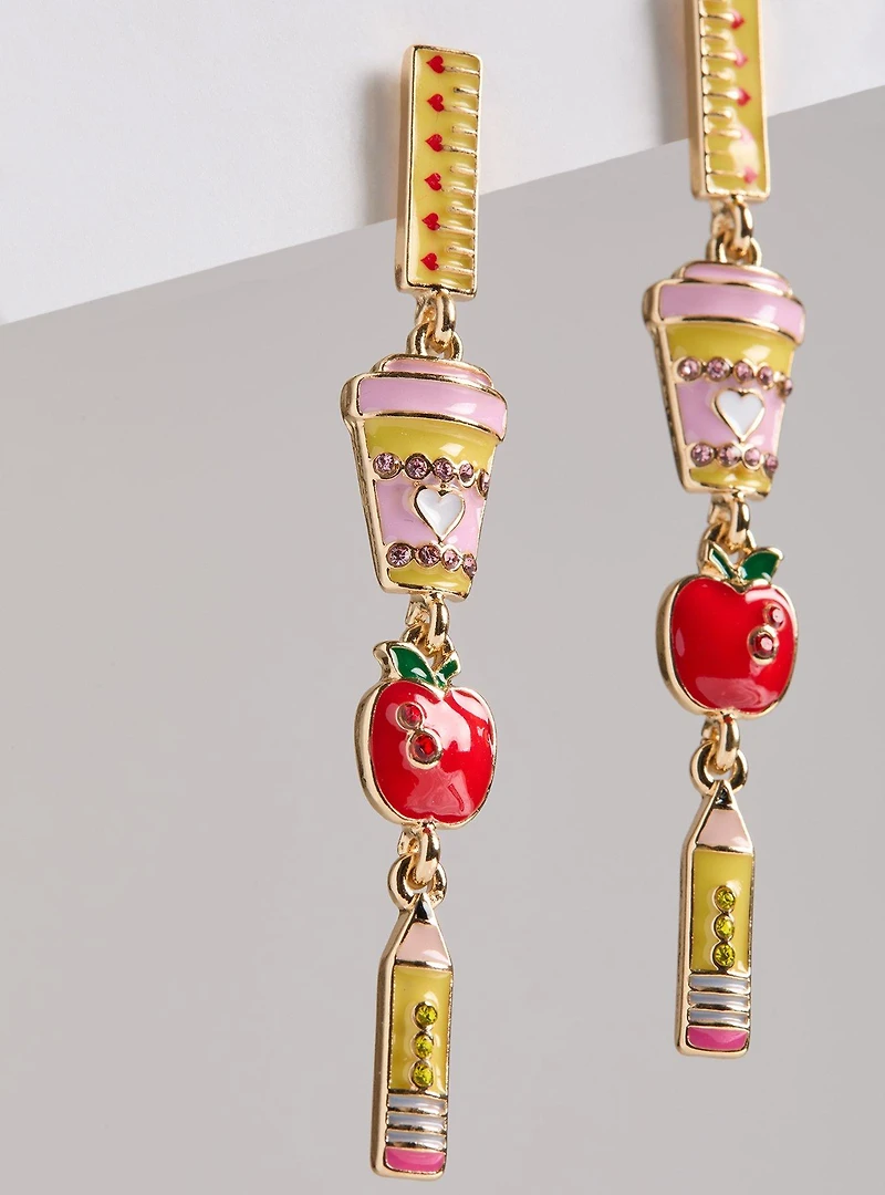 Back to School Linear Earring