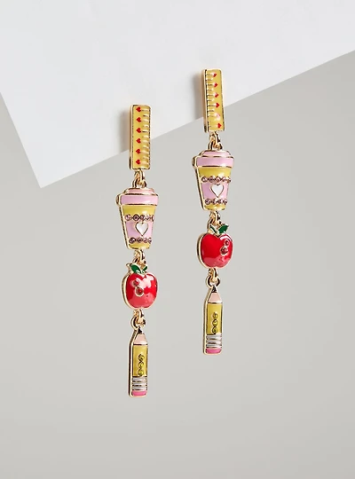Back to School Linear Earring