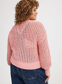 Pointelle Pullover Sweater