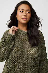 Pointelle Pullover Top