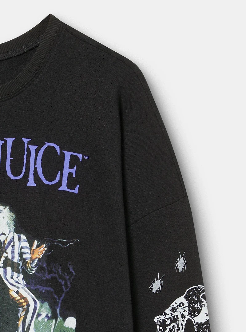 Beetlejuice Relaxed Fleece Sweatshirt