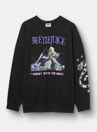 Beetlejuice Relaxed Fleece Sweatshirt