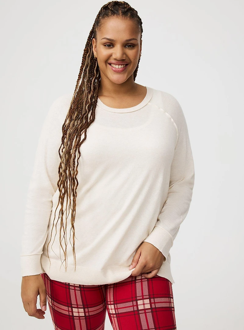 Crew Neck Pullover Top