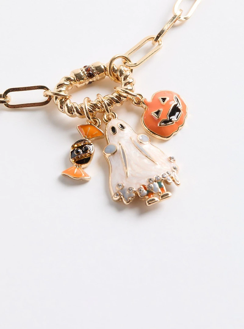 Halloween Link Charm Necklace
