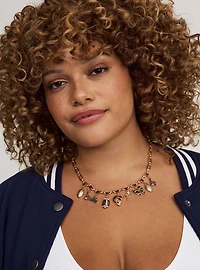 Football Charm Necklace