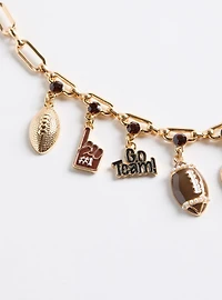 Football Charm Necklace