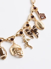 Football Charm Necklace