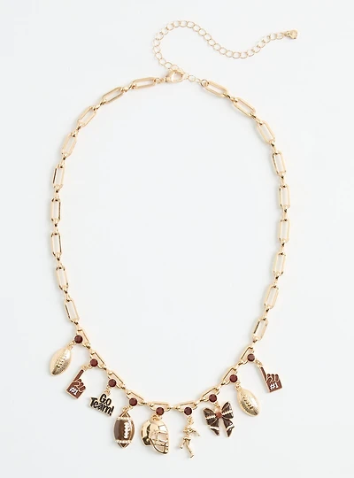 Football Charm Necklace