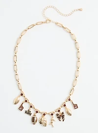 Football Charm Necklace