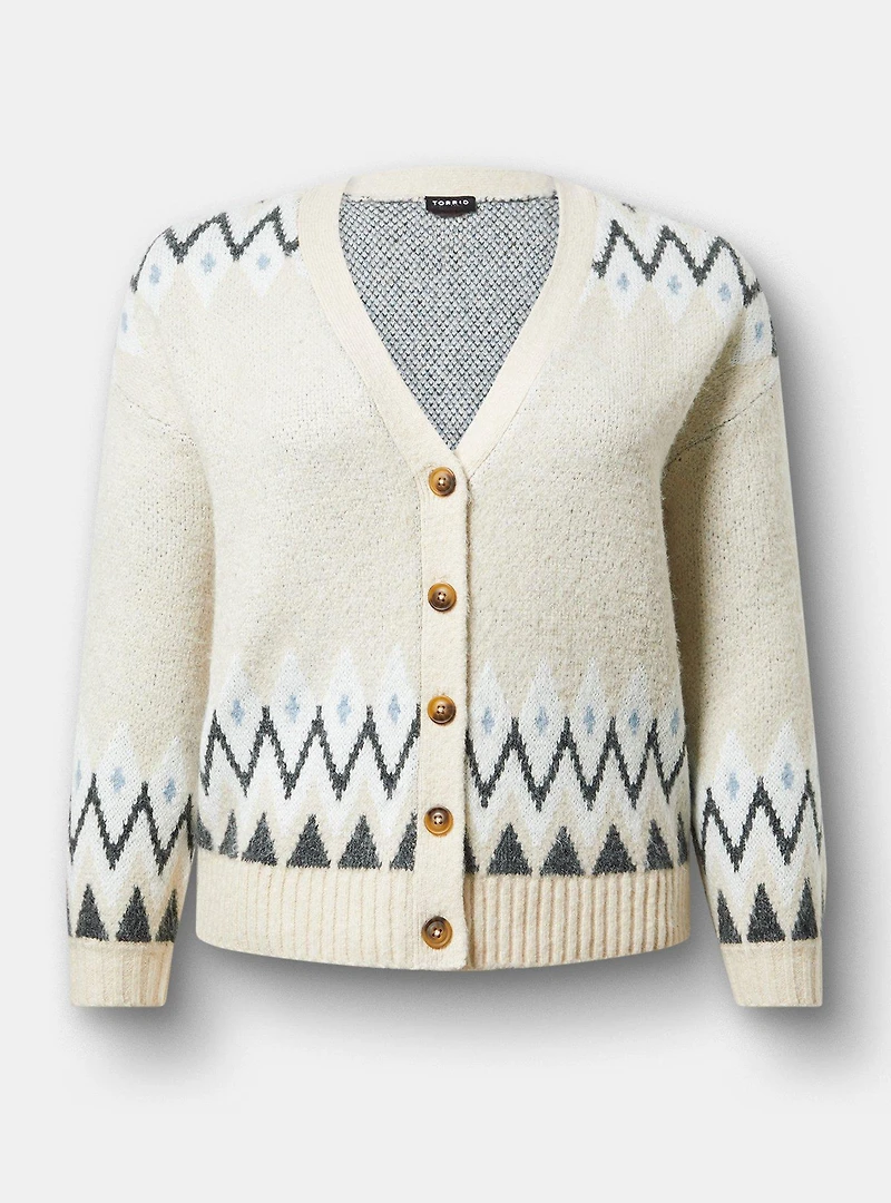 Vegan Cashmere Drop Shoulder Cardigan
