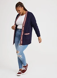 Button-Front Boyfriend Cardigan