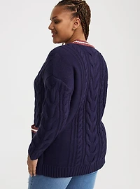 Button-Front Boyfriend Cardigan