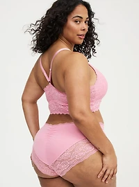 Cotton Simply Lace Mid-Rise Brief Panty