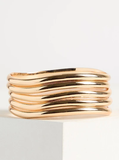 Smooth & Wavy Bracelet Set
