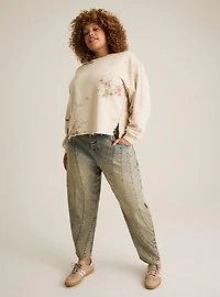 Festi Crop Crew Pullover