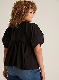 Festi Button-Front Top