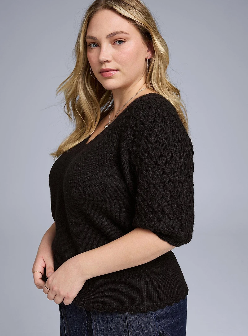 Belle Isle Puff Sleeve Sweater