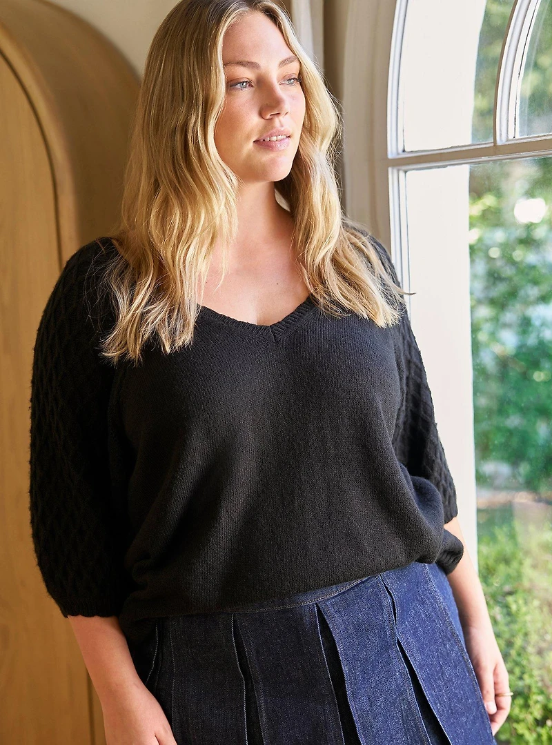 Belle Isle Puff Sleeve Sweater