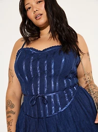 LoveSick Basque-Waist Mini Dress